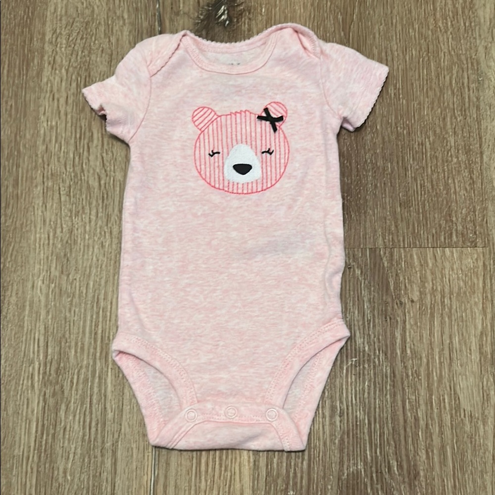 Carter's Pink Bear Baby Bodysuit